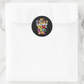 Day School Tee – 私の学生生き延び100日 ラウンドシール (バッグ)