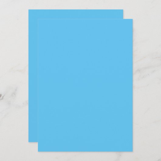 Day Sky Blue、Half、焼いたJeans Blue、 招待状 (正面/裏面)