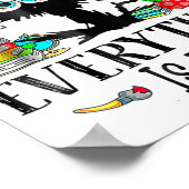 Day Strested先生&amp；学生テストおもしろい ポスター (角)