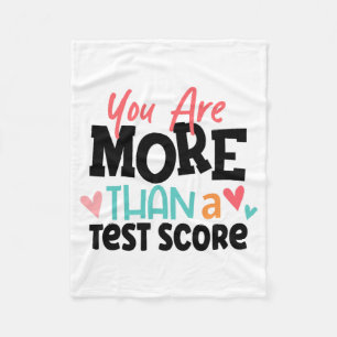 Day Teacher ShirtあなたはテストスコアW以上である フリースブランケット