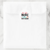 Day Teacher ShirtあなたはテストスコアW以上である ラウンドシール (バッグ)