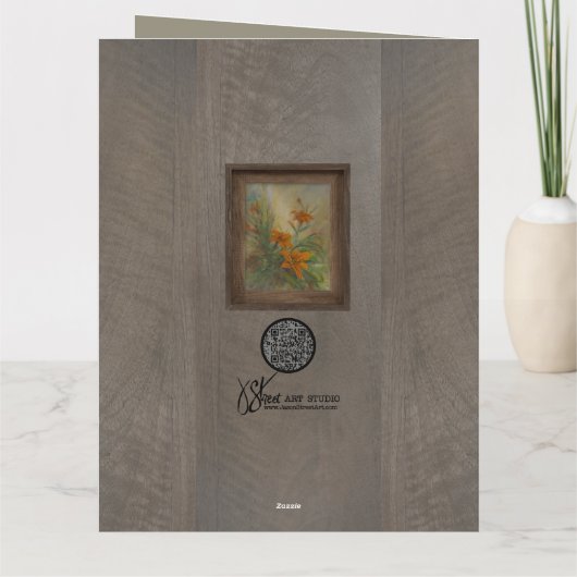 Day "Tiger" Lilies 8.5 x 11" カード (裏面)