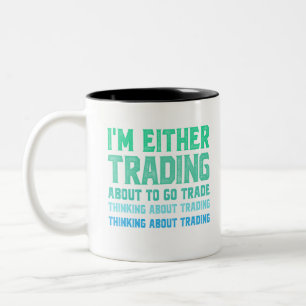 Day Trader Trading引用文株式市場ギフトおもしろい ツートーンマグカップ