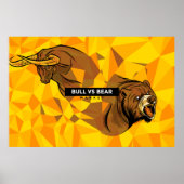 Day Tradersギフト – 強気市場と弱気市場 ポスター (正面)