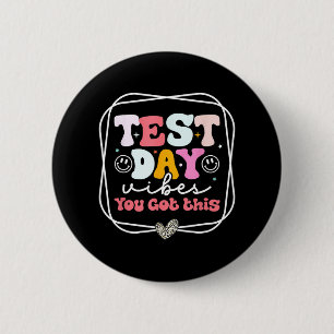 Day Vibesあなたこ得の先生レトロGroovy Testn 缶バッジ