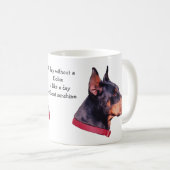Day Withoutドーベルマン(犬)Doberman写真 コーヒーマグカップ (正面右)