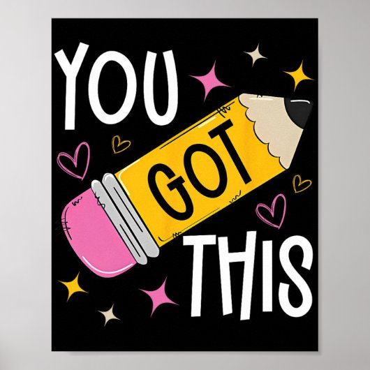 Day You This 得 Cute Pencil先生テスおもしろいト ポスター (正面)
