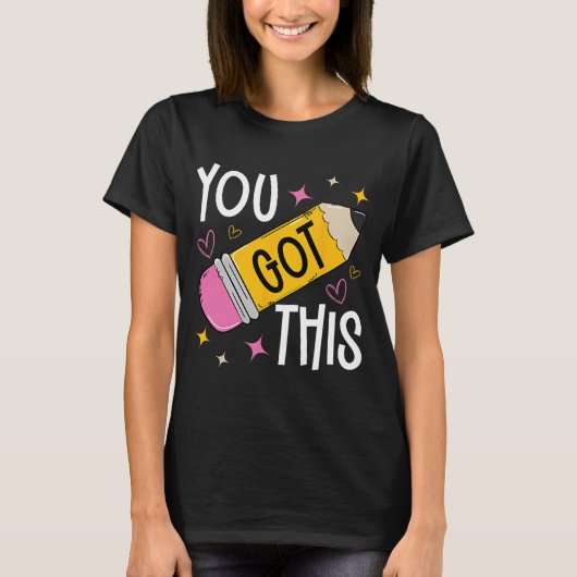 Day You This 得 Cute Pencil先生テスおもしろいト Tシャツ (正面)