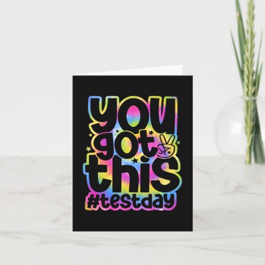 Day You This Staar 得 Testing Teacheやる気を起こさせる カード (正面)