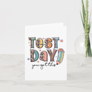 Day You This Staar 得 Testing Teacheやる気を起こさせる カード