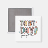 Day You This Staar 得 Testing Teacheやる気を起こさせる マグネット (正面/裏面)