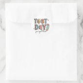 Day You This Staar 得 Testing Teacheやる気を起こさせる ラウンドシール (バッグ)