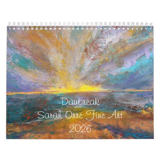 Daybreak 2026, Sarah Orre Fine Art Calendar カレンダー (カバー)