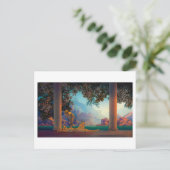 DAYBREAK Maxfield Parrish 1922 ... 2022はがき ポストカード (スタンド正面)