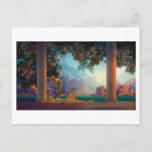 DAYBREAK Maxfield Parrish 1922 ... 2022はがき