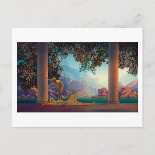 DAYBREAK Maxfield Parrish 1922 ... 2022はがき ポストカード (正面)