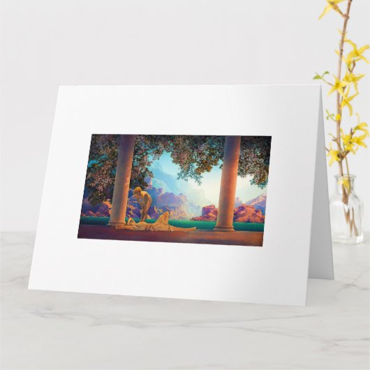 DAYBREAK Maxfield Parrish 1922 ... 2025 カード (黄色い花)