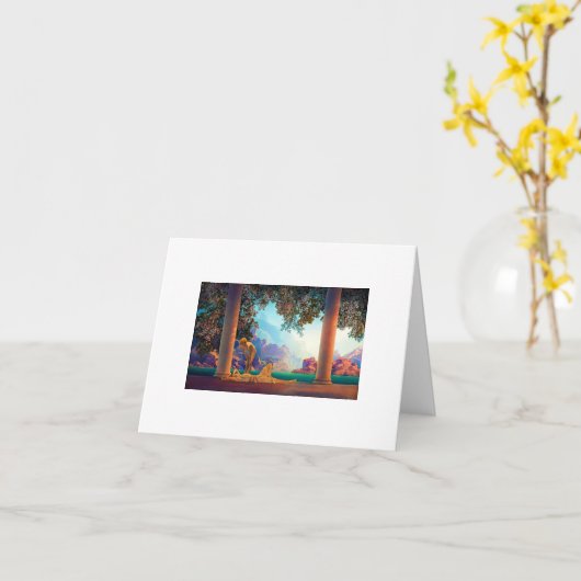 DAYBREAK Maxfield Parrish 1922 ... 2025 カード (黄色い花)