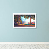 DAYBREAK Maxfield Parrish 1922 ... 2025 キャンバスプリント (インサイチュ (ウッドフロア))