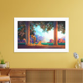 DAYBREAK Maxfield Parrish 1922 ... 2025 キャンバスプリント (インサイチュ (リビング))