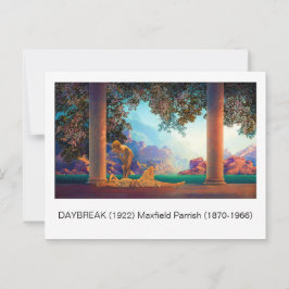 DAYBREAK Maxfield Parrish 1922 ... 2025 ポストカード