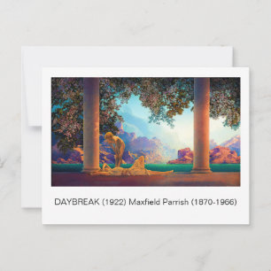 DAYBREAK Maxfield Parrish 1922 ... 2025 ポストカード