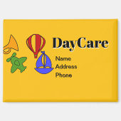 DayCareビジ広告ネスのパーソナライズ マグネット (正面)