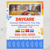 Daycare Childcare Kids Tear-Offs Flyer Template チラシ (正面)