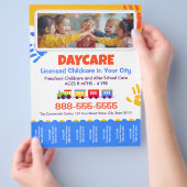 Daycare Childcare Kids Tear-Offs Flyer Template チラシ (手)