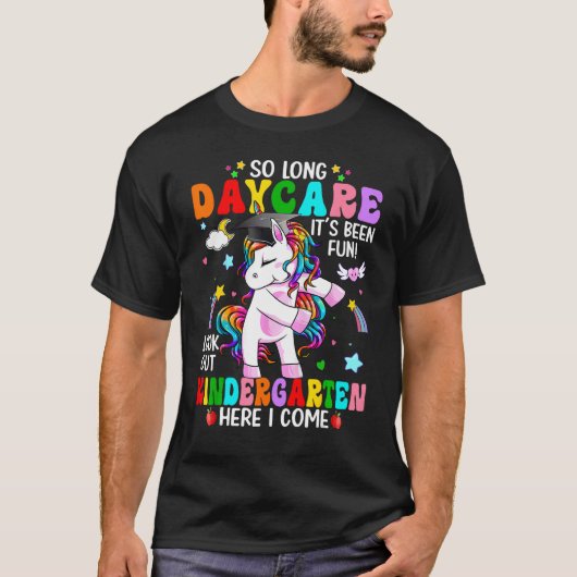 Daycare Look Out Kindergarten Here I Come Unicorn  Tシャツ (正面)