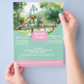 Daycare Playground Center Flyer チラシ (手)