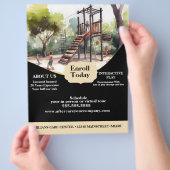 Daycare Playground Park Center Flyer チラシ (手)