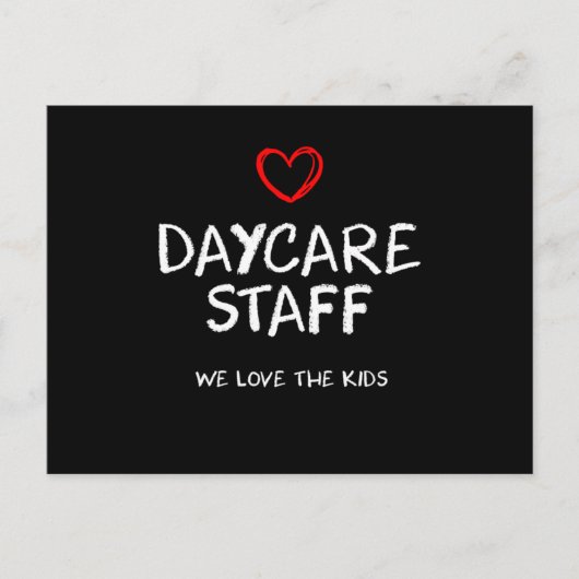 Daycare Staff Print ポストカード (正面)
