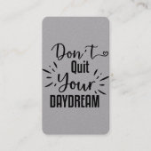 Daydreamやめの招待状と発表 名刺 (正面)
