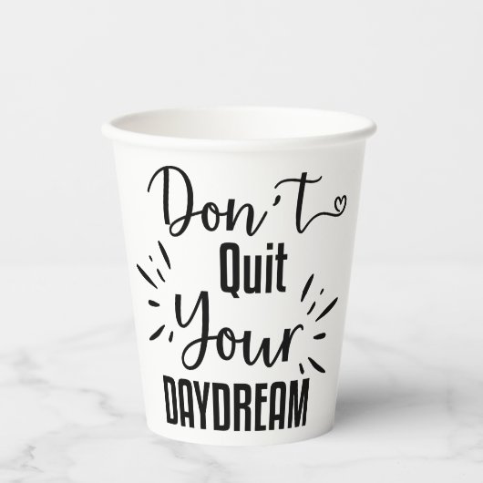 Daydreamやめの招待状と発表 紙コップ (正面)