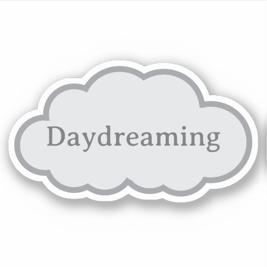Daydreaming - Relatable Cloud Sticker シール (正面)
