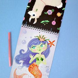 Daydreamsミニカレン図解入りの、写真付きのダー カレンダー