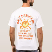 DayDrinkerの男性Tシャツ Tシャツ (裏面)