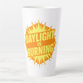 Daylight Is Burning カフェラテマグ (正面)