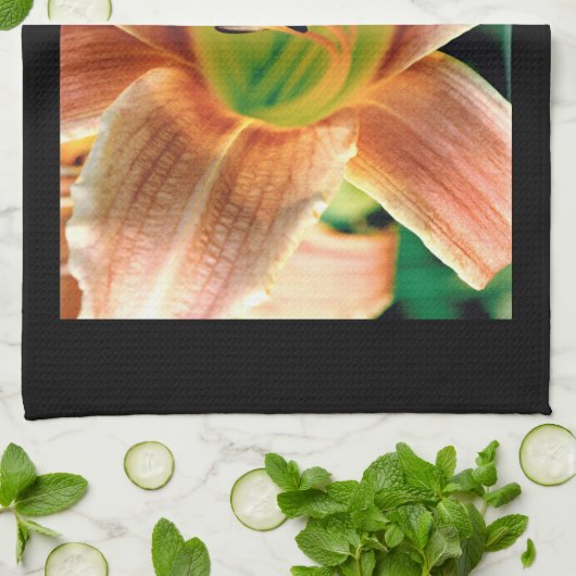 Daylilyマクロ キッチンタオル (折り畳み)