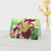 Daylily '統合ロジスティクス' カード (黄色い花)