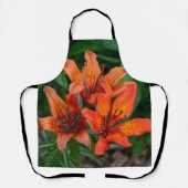 Daylily Botanicalプリント、カナダ写真 エプロン (正面)