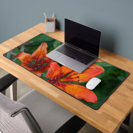 Daylily Botanicalプリント、カナダ写真 デスクマット