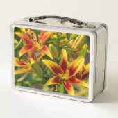Daylily Botanicalプリント、カナダ写真 メタルランチボックス (裏面)