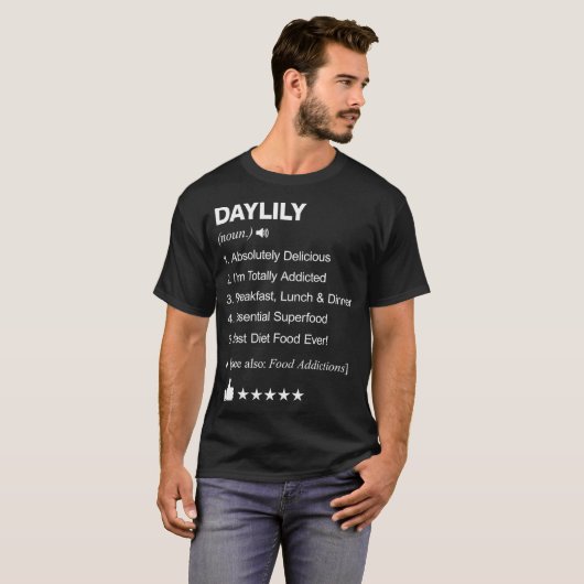 Daylily Definition Meaning Cookery Tシャツ (正面フル)
