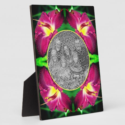 Daylily Flower自分の写真を作成 フォトプラーク (側面)