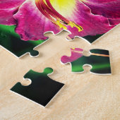 Daylily Flower Frame自分の写真を作成 ジグソーパズル (側面)