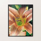 Daylily Macro ジグソーパズル (縦)