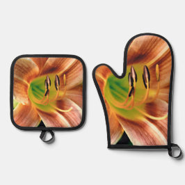 Daylily Macro 鍋つかみ&鍋敷きセット