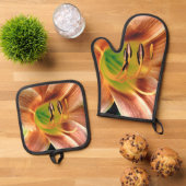 Daylily Macro 鍋つかみ&鍋敷きセット (トップダウン)